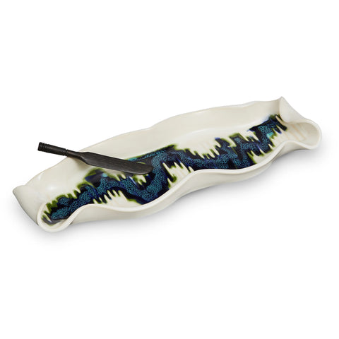 Hilborn Pottery - Baguette Tray (Northern Lights)