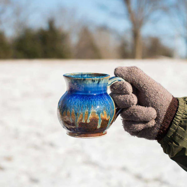 Blanket Creek Pottery - Round Mug (Amber Blue)