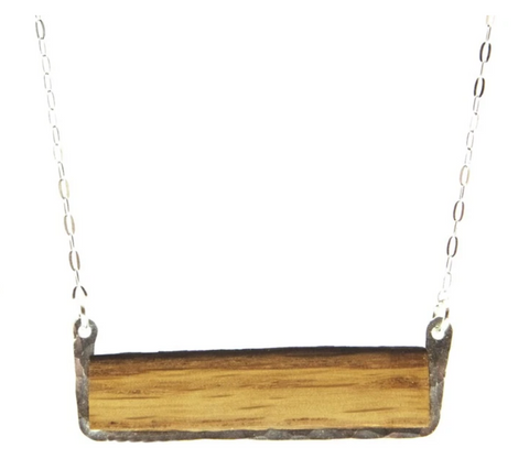 Branch and Barrel - Necklace - Barrel Stave Horizontal SS