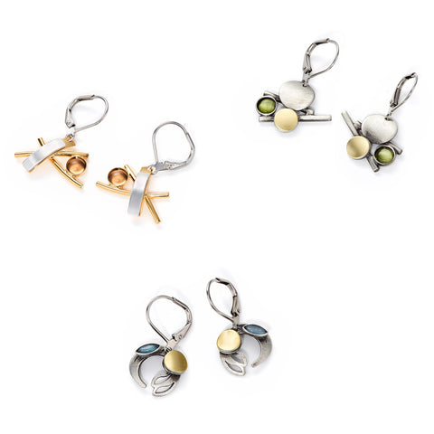 Christophe Poly - Earrings - Leverback (Assorted Colors/Designs) #X