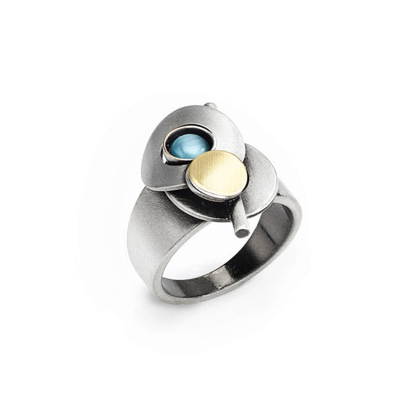 Christophe Poly - Glass and Metal Rings (Assorted Colors/Designs) #R