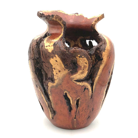Tom Boley - Red Oak Hollow Lathe Works - Mesquite Burl Vase
