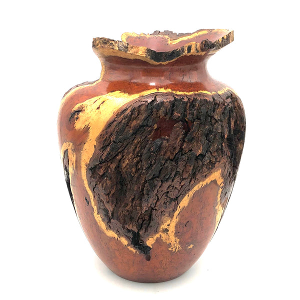 Tom Boley - Red Oak Hollow Lathe Works - Mesquite Burl Vase