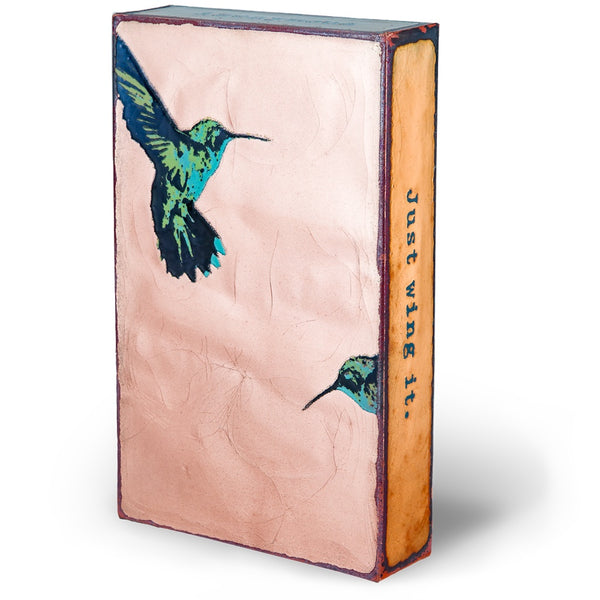 Llew - Spiritiles - Glass Over Copper - "Wing It" #067 - RETIRED