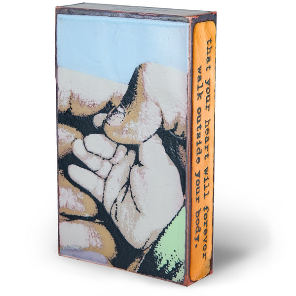 Llew - Spiritiles - Glass Over Copper - "Hello" #071