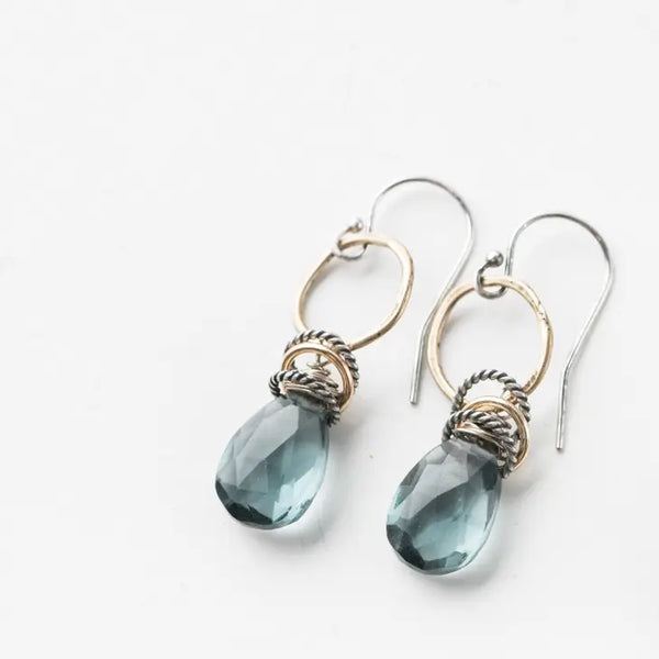 Original Hardware - Earrings - Full Circle (Hydro Quartz) #10015-HQ