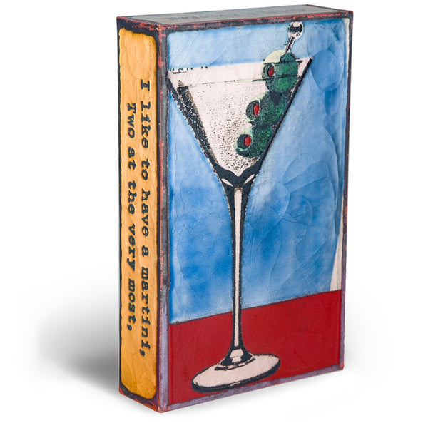 Llew - Spiritiles - Glass Over Copper - "Shaken" #151
