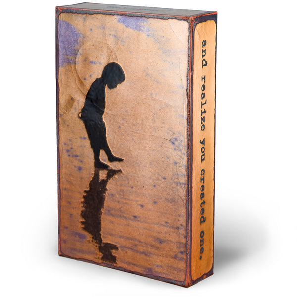 Llew - Spiritiles - Glass Over Copper - 'Miracle' #153