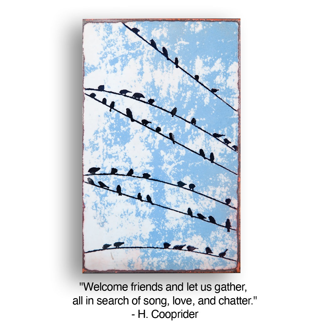 Llew - Spiritiles - Glass Over Copper - "Block Party" #157 (RETIRED)