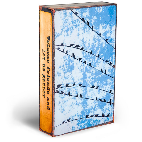 Llew - Spiritiles - Glass Over Copper - "Block Party" #157 (RETIRED)