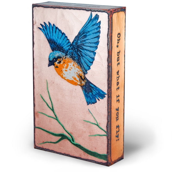 Llew - Spiritiles - Glass Over Copper - "Take Off!" #164
