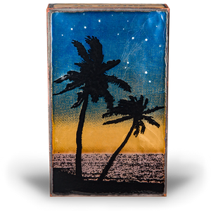 Llew - Spiritiles - Glass Over Copper - 'Sunset Beach' #180