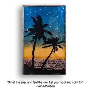 Llew - Spiritiles - Glass Over Copper - 'Sunset Beach' #180