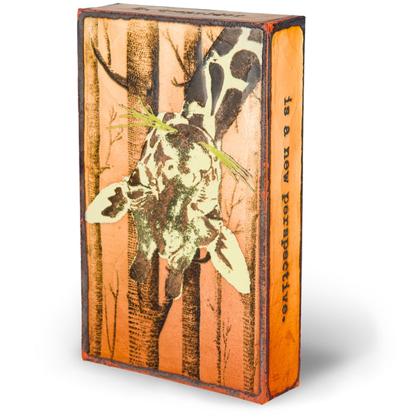 Llew - Spiritiles - Glass Over Copper - "Perspective" #186 (RETIRED)