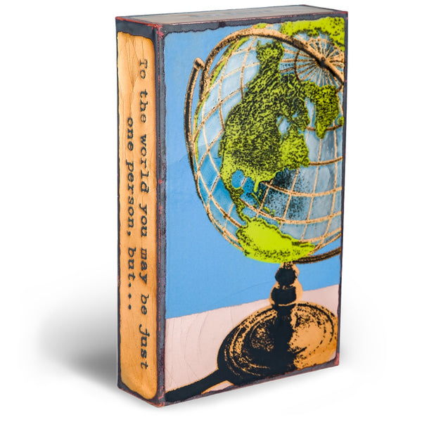 Llew - Spiritiles - Glass Over Copper - "Global" #187