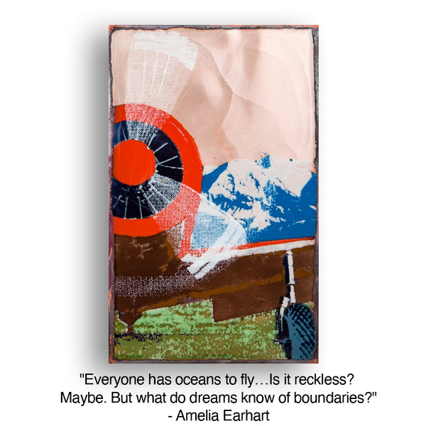 Llew - Spiritiles - Glass Over Copper - "In The Air" #203 (RETIRED)