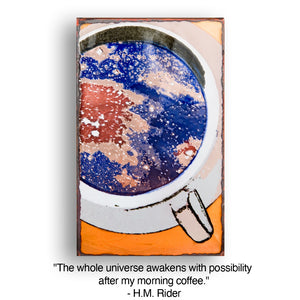 Llew - Spiritiles - Glass Over Copper - "Cosmic Morning" #206 (RETIRED)
