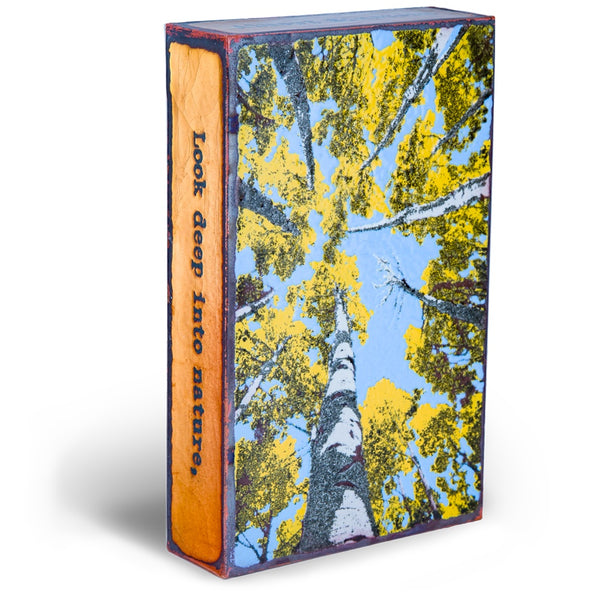 Llew - Spiritiles - Glass Over Copper - "Depth Perception" #208