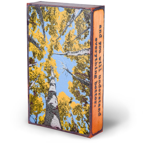 Llew - Spiritiles - Glass Over Copper - "Depth Perception" #208