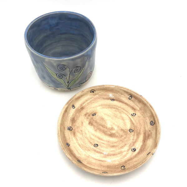 Sullivan - Plant Pot with Saucer - 'Seeds for Bees' #DS1753