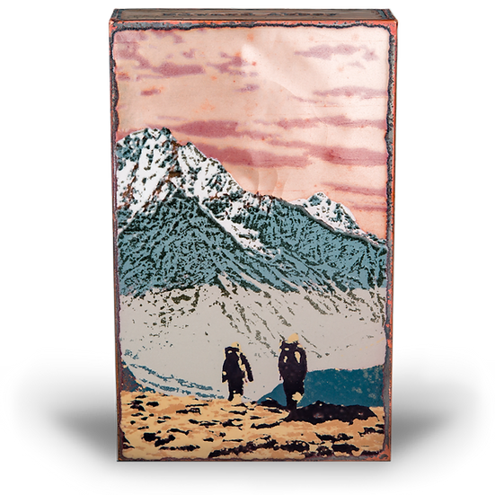 Llew - Spiritiles - Glass Over Copper - "Terra Incognita" #210