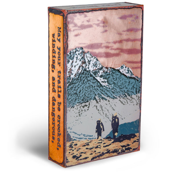Llew - Spiritiles - Glass Over Copper - "Terra Incognita" #210