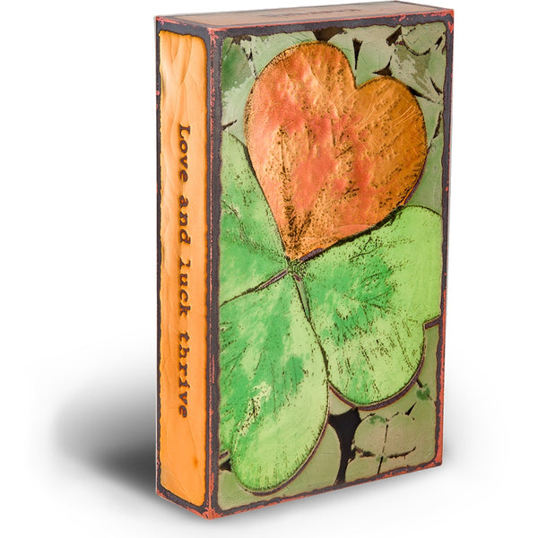 Llew - Spiritiles - Glass Over Copper - "Lucky Find" #227