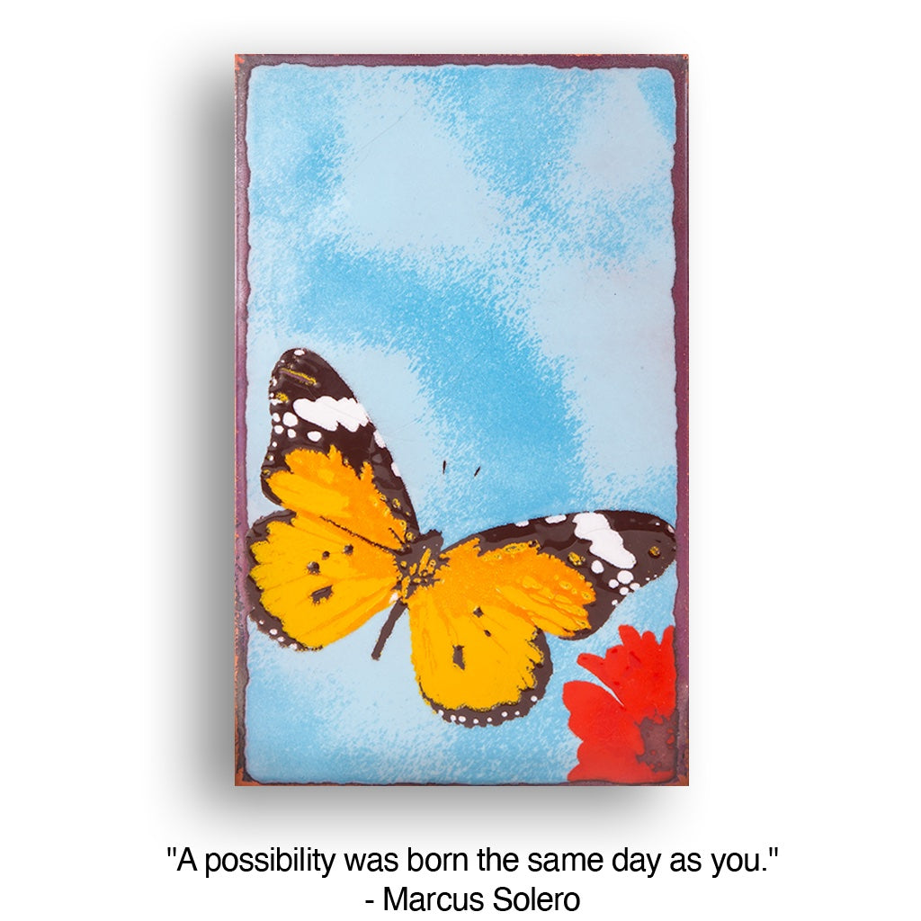 Llew - Spiritiles - Glass Over Copper - "Chrysalis" #228 - RETIRED