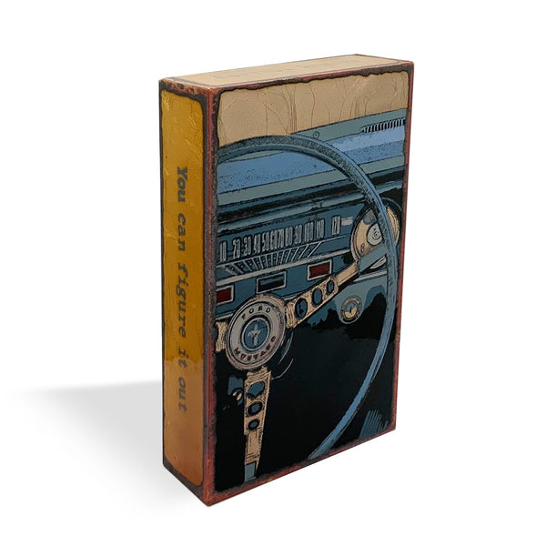 Llew - Spiritiles - Glass Over Copper - "Drive" #253