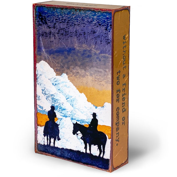 Llew - Spiritiles - Glass Over Copper - "Ride the River" #256