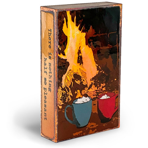 Llew - Spiritile Glass Over Copper - "Fireside" #258