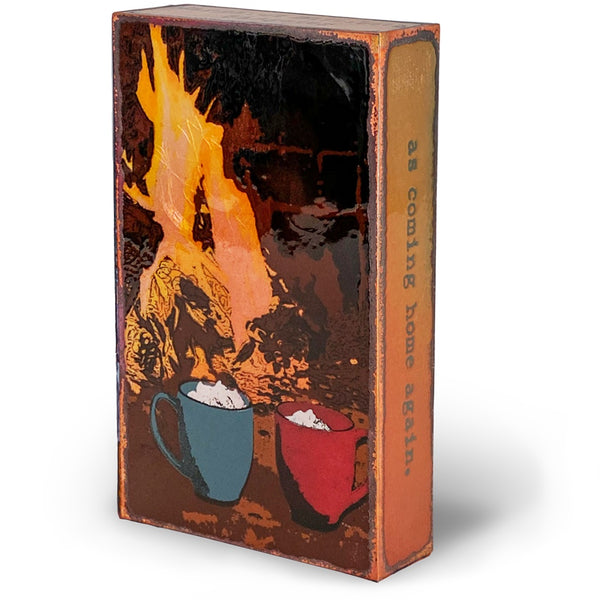 Llew - Spiritile Glass Over Copper - "Fireside" #258