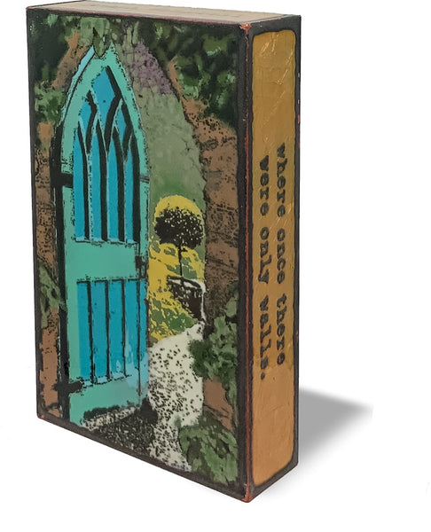 Llew - Spiritiles - Glass Over Copper - "Secret Garden" #261