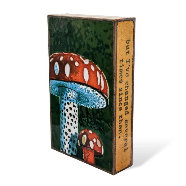 Llew - Spiritiles - Glass Over Copper - 'Mushroom' #276