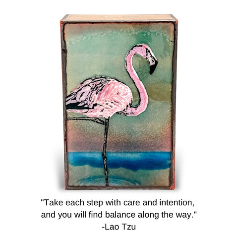 Llew - Spiritile Glass Over Copper - "Balancing Act" #279