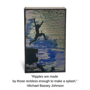 Llew - Spiritile Glass Over Copper - 'Leap' #280