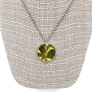 Dixon - Necklace - Small Round - Ginkgo Leaf