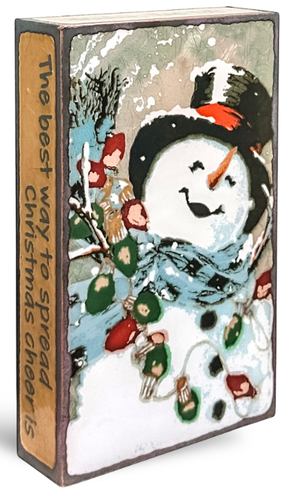Llew - Spiritiles - Glass Over Copper - "Frosty" #290 (RETIRED)