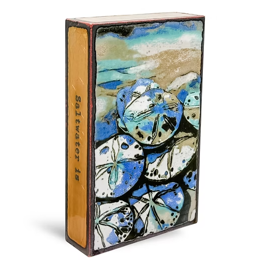 Llew - Spiritiles - Glass Over Copper - "Saltwater Sanity" #299