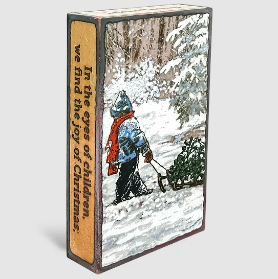 Llew - Spiritiles - Glass Over Copper - "Heart of Christmas" #305