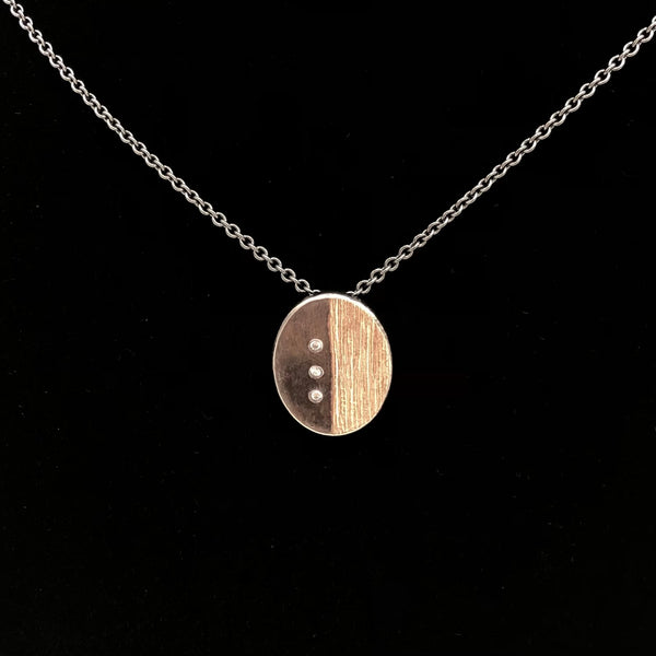 Jacob Keleher Jewelry - Necklace - Geometric Oval Vertical