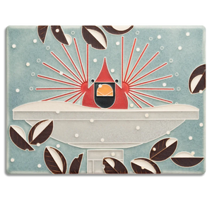 Motawi Tileworks - 8"x 6" Tile - 'Brrrrdbath' #6878