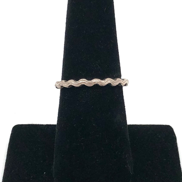 Jacob Keleher Jewelry - Rings - Polished Silver Wave Stacker