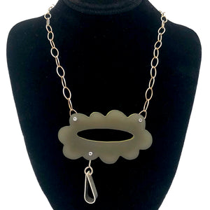 Inteplei - Necklace - Cloud with Teardrop #N028