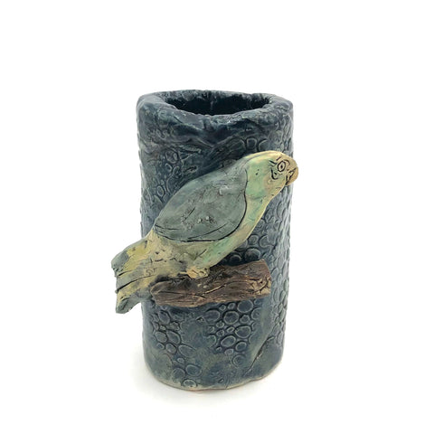 Kelly Aaron - Ceramic Planter - Blue Parrot