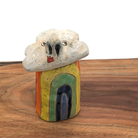 Kelly Aaron - Ceramic Sculpture - Rainbow Cloud