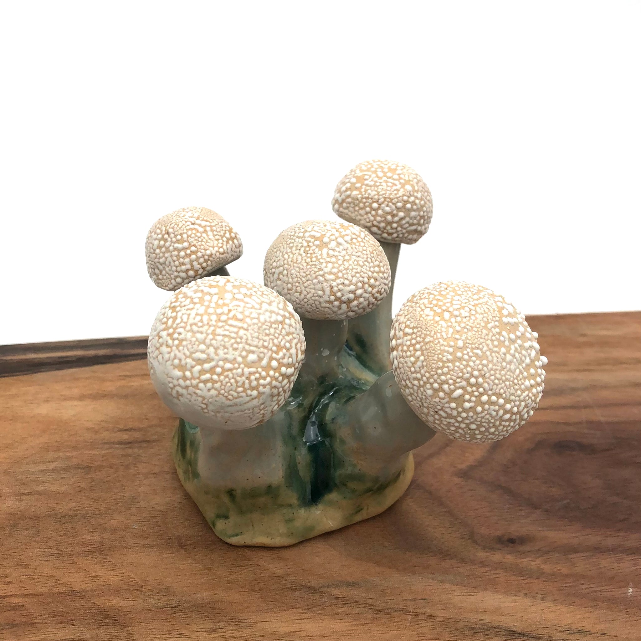 Kelly Aaron - Ceramic Sculpture - Bumpy Mushroom Clusters
