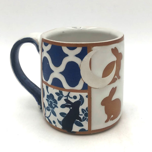 Macias - Patchwork Mug (Blue Bunny) #AM47