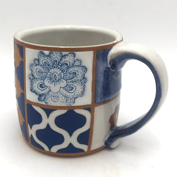 Macias - Patchwork Mug (Blue Floral) #AM49