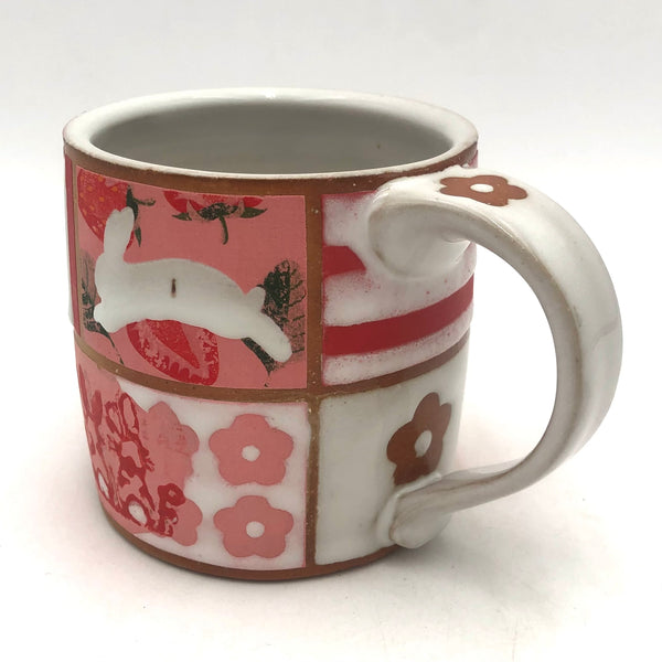 Macias - Patchwork Mug (Strawberry Bunny) #AM65
